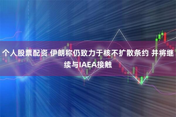 个人股票配资 伊朗称仍致力于核不扩散条约 并将继续与IAEA接触