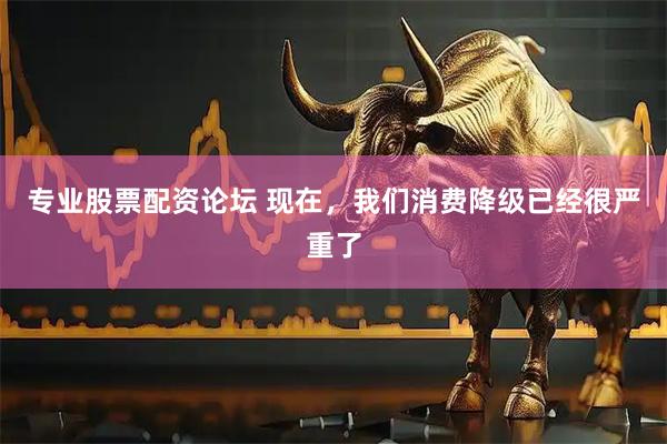 专业股票配资论坛 现在，我们消费降级已经很严重了